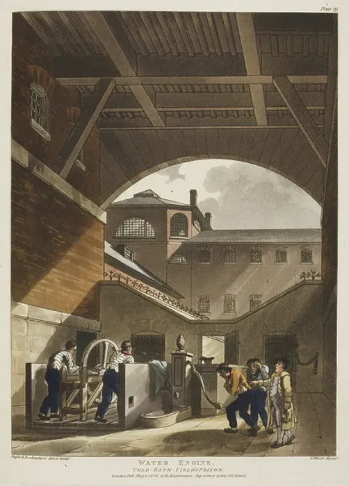 Framed Print : Water Engine, Cold-Bath-Fields Prison