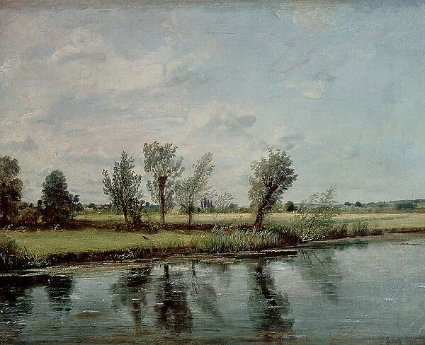 Water Meadows near Salisbury, c. 1820 (oil on canvas)