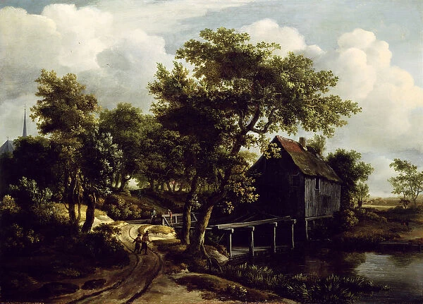 The Water Mill, 1662 (oil on panel)