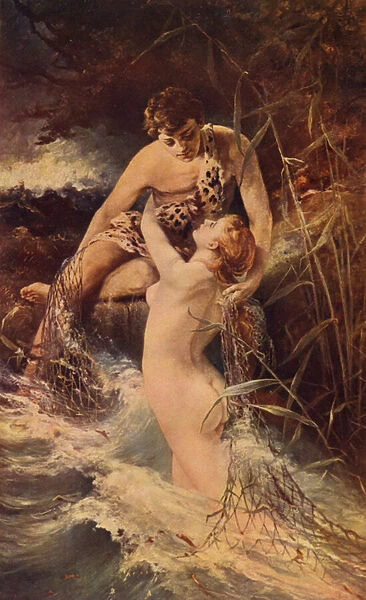Water nymph (colour litho)