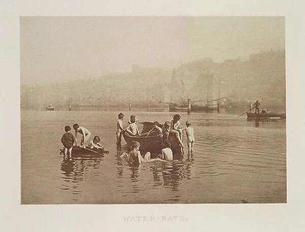 Water-Rats, c. 1889 (sepia photo)