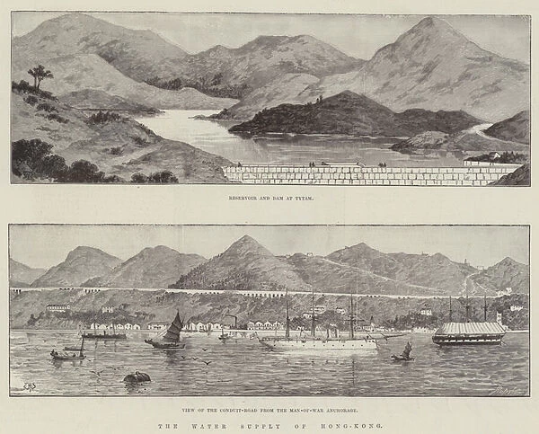 The Water Supply of Hong-Kong (engraving)