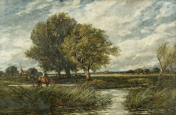 Watering Horses, 1893 (oil on canvas)