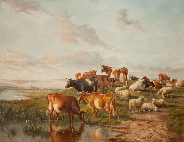 The Watering Place, 1887 (oil on canvas)