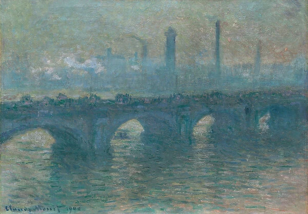 Waterloo Bridge, Gray Weather, 1900 (oil on canvas)