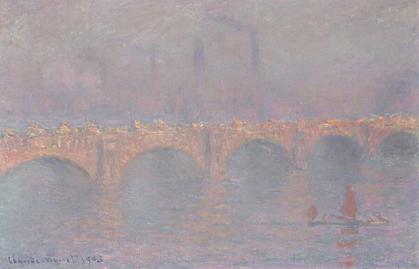 Waterloo Bridge, soleil voile, 1903 (oil on canvas)