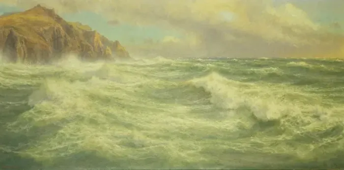 Framed Print : The Wave. BON43596 The Wave by Shaw, Walter (1851-1933); Private Collection; Framed Print : The Wave. BON43596 The Wave by Shaw, Walter (1851-1933); Private Collection;