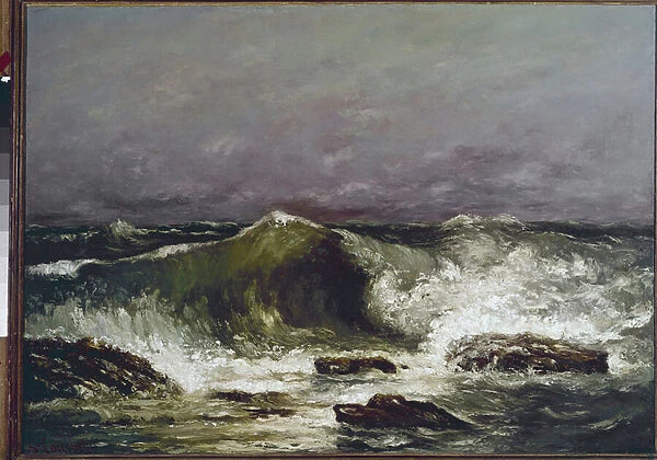 The wave (oil on canvas, c. 1870)