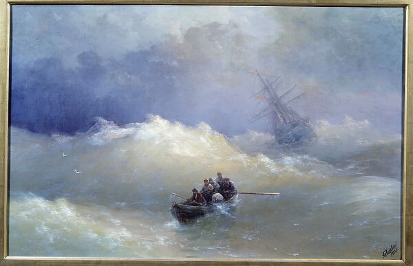 The Wave Painting by Ivan Aivazovsky (1817-1900) 1886 Brest, Museum of Fine Arts
