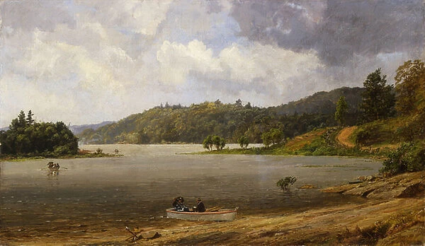 On the Wawayanda Lake, New Jersey, 1873 (oil on canvas)
