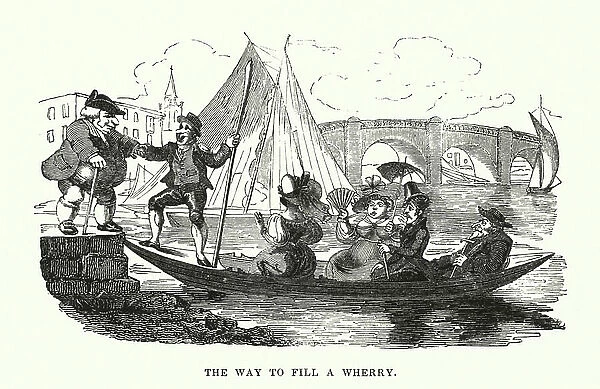 The way to fill a wherry (engraving)