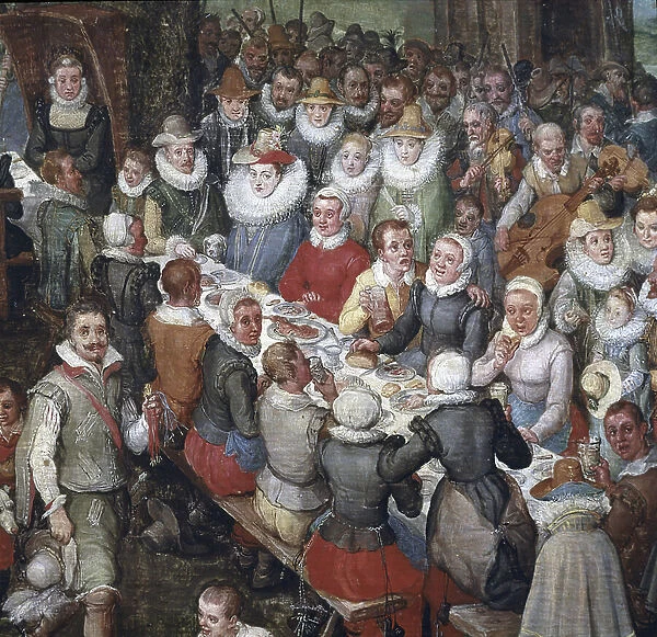 Wedding banquet chaired by Archduke Albert of Austria and the Archduchess, Detail, 1612-3 (Oil on canvas)
