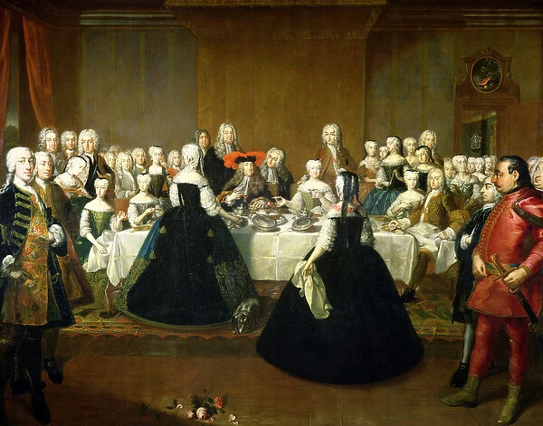 Wedding Breakfast of Empress Maria Theresa of Austria and Francis of Lorraine, later Francis I, c
