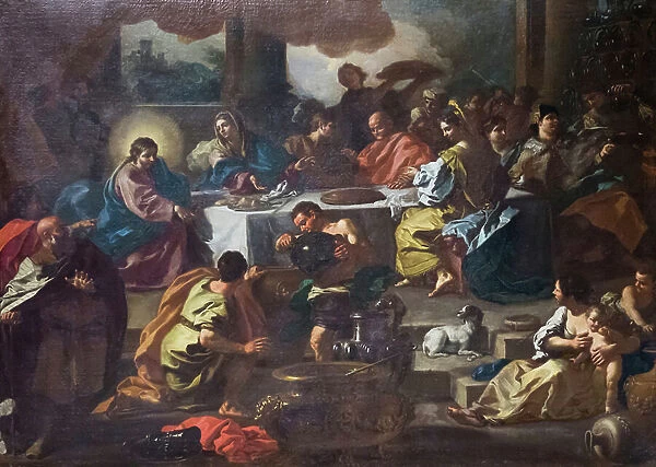 The wedding of Cana, 17th-18th century, (oil on canvas)