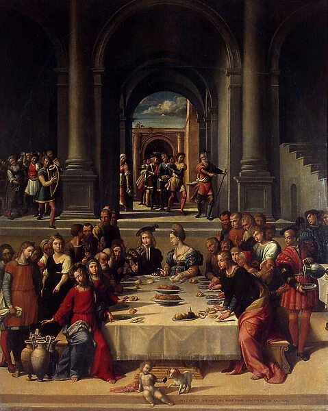The Wedding Feast at Cana, 1531 (oil on canvas)