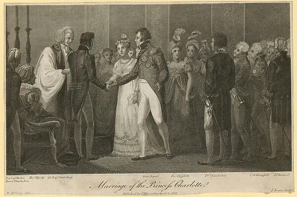 The wedding of Princess Charlotte (engraving)