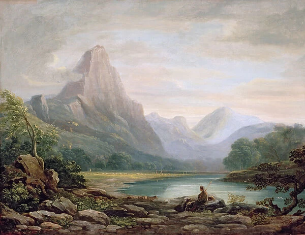 A Welsh Valley, 1819 (oil on canvas)