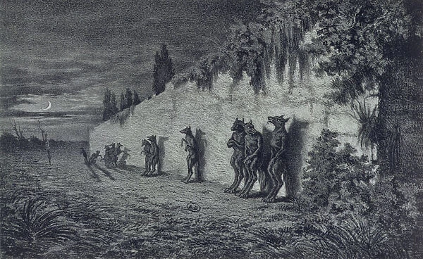 Werewolves, illustration for Legendes Rustiques