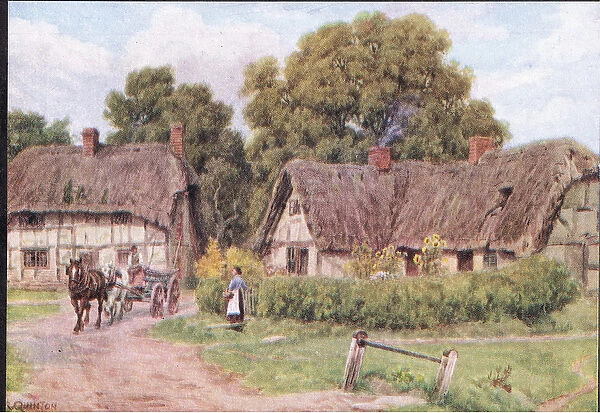 West Hagbourne, Berkshire, from The Cottages and the Village Life of Rural England