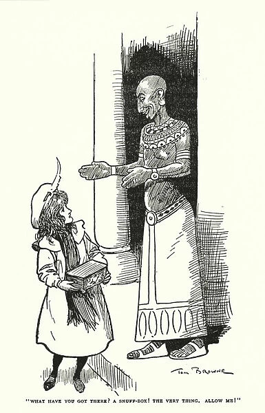 'What have you got there? A snuff-box! The very thing, Allow me!'(litho)