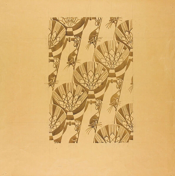 Wheat Sheaves, 1929 (gouache on paper)
