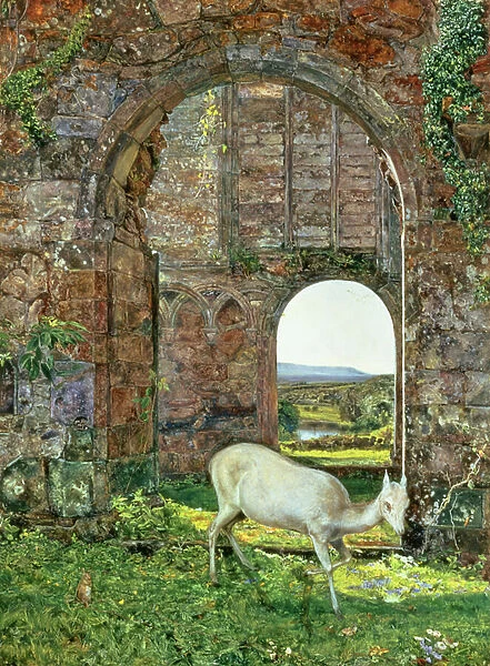 The White Doe of Rylstone, 1855 (oil on canvas)
