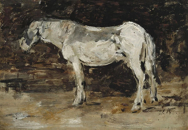 White Horse, c. 1885-90 (oil on panel)