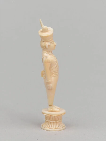 White pawn, chess piece, India, 1820 circa (ivory)