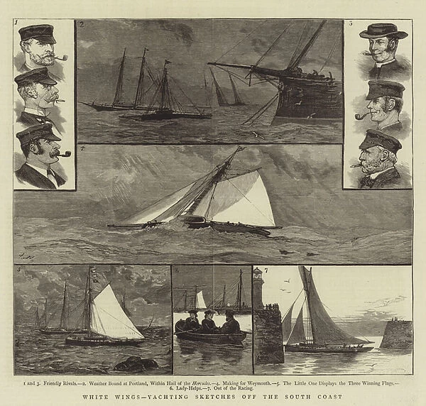 White Wings, Yachting Sketches off the South Coast (engraving)