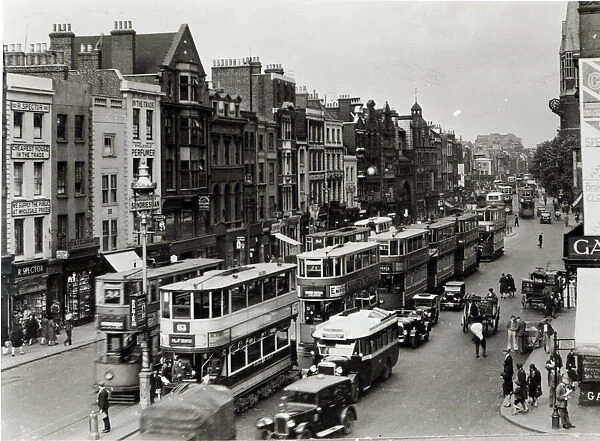 Whitechapel High Street, London, c. 1930 (b  /  w photo)