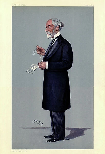 Whitelaw Reid - portrait standing holding pince-nez