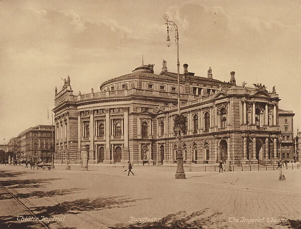 Wien  /  Vienna: Burgtheater (b  /  w photo)
