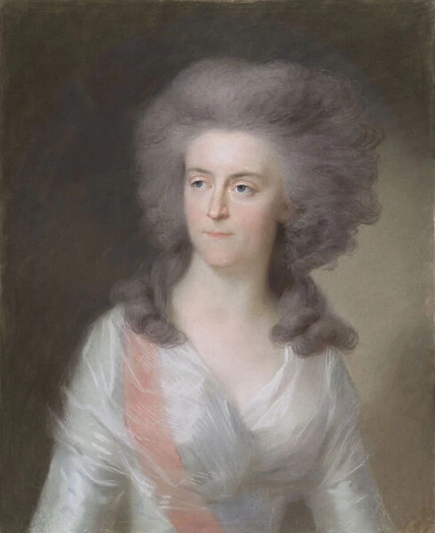 Wilhelmina of Prussia, Princess of Orange, 1785-95 (pastel on parchment)