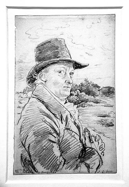 William Blake, 1825 (graphite on paper)