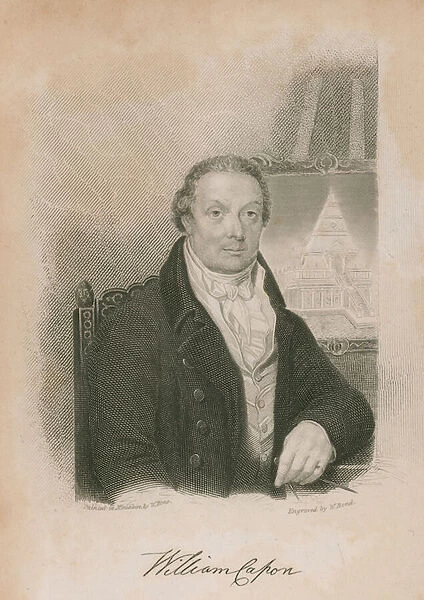 William Capon, draughtsman and painter of architecture and landscapes to his late royal highness the Duke of York (engraving)