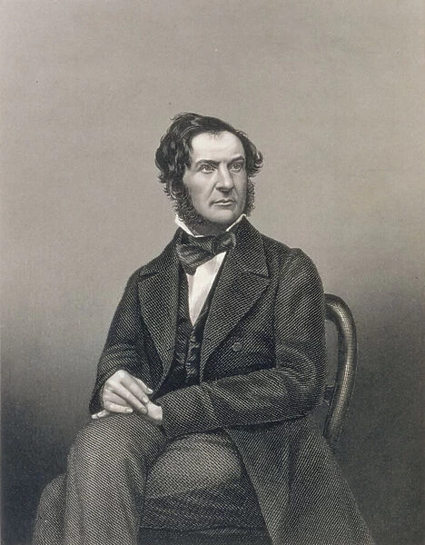 William Ewart Gladstone (1809-98), engraved by D. J. Pound after a photograph (litho)