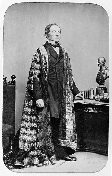 William Ewart Gladstone, c. 1860 (b  /  w photo)