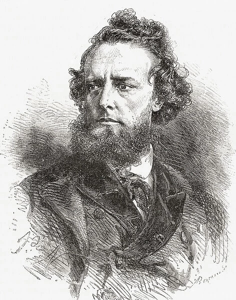 William Hepworth Dixon, from El Mundo en la Mano, published 1878 (litho)