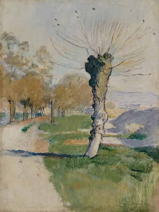 Framed Print : Willow Tree at the Junction, or Willow Tree in Spring, c. 1885 (oil on canvas) Framed Print : Willow Tree at the Junction, or Willow Tree in Spring, c. 1885 (oil on canvas)
