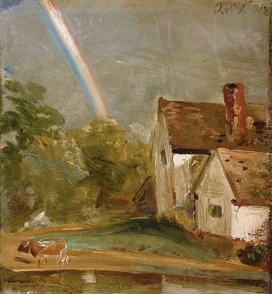 Willy Lotts House with a Rainbow, dated October 1st, 1812