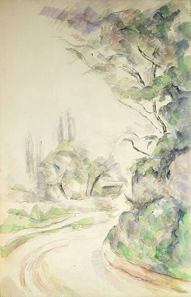 The Winding Road, c. 1900-06 (w  /  c on paper)