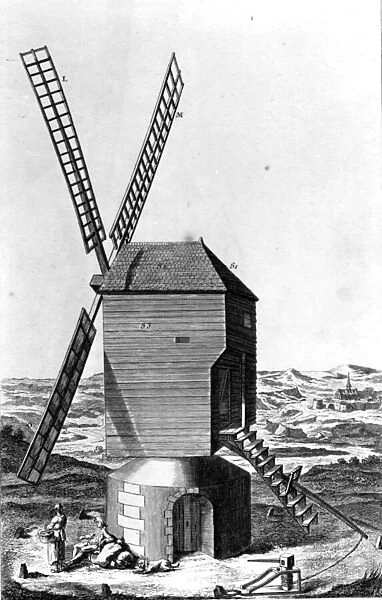 Windmill, from Encyclopedie by M. Diderot and M. D Alembert, published c