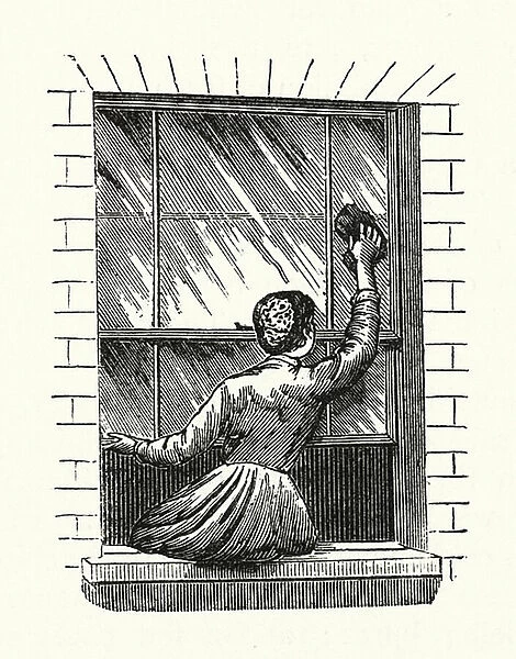 Window cleaning (engraving)
