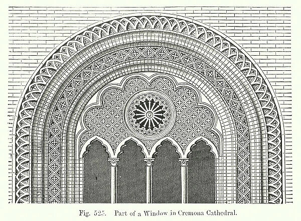 Part of a Window in Cremona Cathedral (engraving)