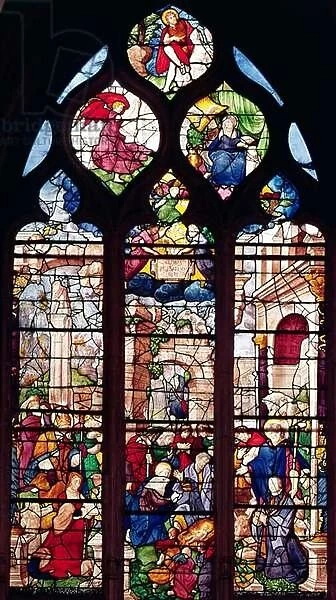 Window depicting the Nativity (stained glass)
