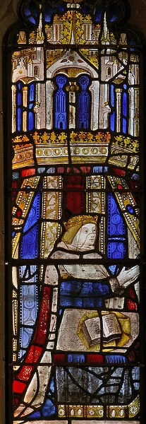 Window Ew depicting Edward V as prince (stained glass)
