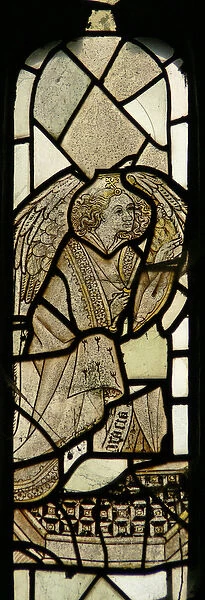 Windows depicting an angel (stained glass)