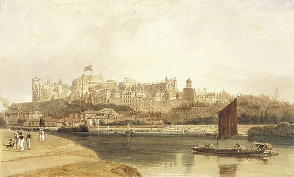 Windsor Castle, 1827 (pencil & w / c on paper)