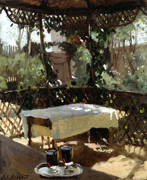 Two Wine Glasses, 1874 (oil on canvas)