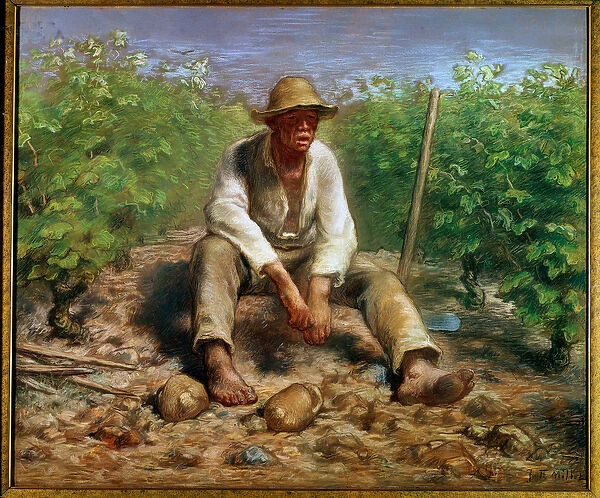 The winemaker Painting by Jean Francois Millet (1814-1875) 19th century The Hague